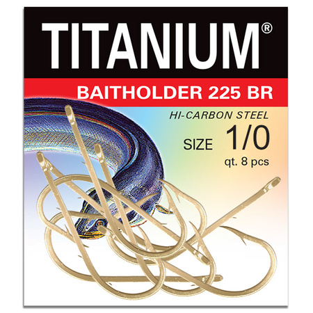 Haczyk Titanium BAITHOLDER (8 szt.), rozm. 1/0 Robinson 02-P-225BR-1/0