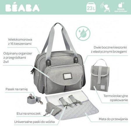 Beaba Torba dla mamy Geneva II heather grey
