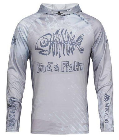 BLUZA - Z KAPTUREM Z FILTREM UPF rozm. 3XL - op.1szt. MIKADO UMB-01UPF-3XL