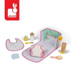 Zestaw torba do przewijania z 8 akcesoriami, Janod