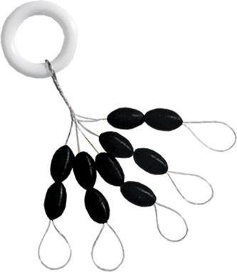 STOPERY SILIKONOWE XL EXTRA LARGE ŻÓŁTE 10X1SZT JAXON AC-342010