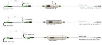 ZESTAW SUMOWY Z CICHYM SPŁAWIKIEM PODWODNYM MADCAT ADJUSTA PROFI RIVER RIG "WORM & SQUID" / S DAM 55989