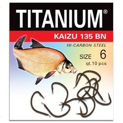 Haczyk Titanium KAIZU (10 szt.), rozm. 6 Robinson 02-P-135BN-06
