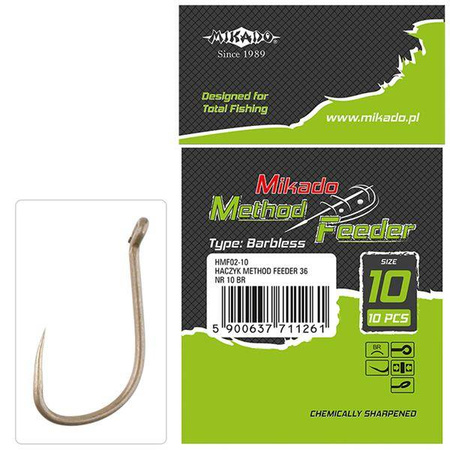 HACZYK BEZZADZIOROWY METHOD FEEDER 36 Nr 18 BR - op.10szt MIKADO HMF02-18