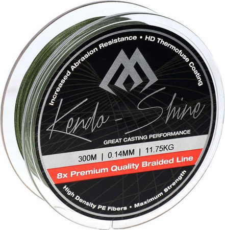 PLECIONKA KENDO SHINE GREEN 0.18mm\17.81kg\300m - op. 1szp. MIKADO