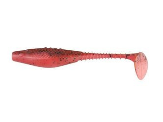 Ripper  Belly Fish PRO - BLOODY KILLER 3.5"/8,5cm 3szt./bag FLUO RED/MOTOR OIL black glitter BOX    DRAGON CHE-BF35D-51-455