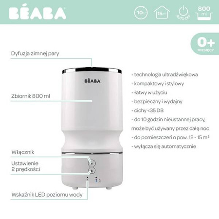 Beaba Ultradźwiękowy nawilżacz powietrza White