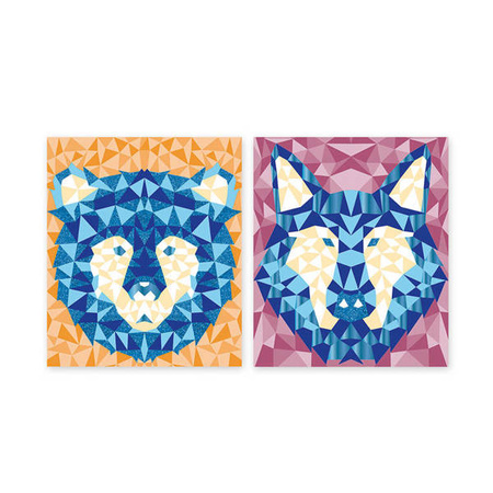 Zestaw kreatywny Mozaika Leśne zwierzęta Misterix 7+, Janod