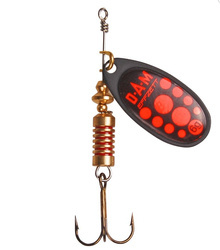 BŁYSTKA OBROTOWA EFFZETT STANDARD SPINNER BLACK RED ROZMIAR 1 - 3g DAM 5131101