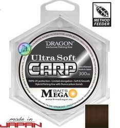 Żyłka MegaBAITS Ultra Soft Carp 300 m / Momoi 0.40 mm/12.70 kg ciemnobrązowa    DRAGON PDF-30-24-140
