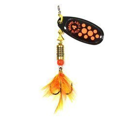 Błystka Mepps BLACK FURY MOUCHE czarny / czerwona mucha nr 4