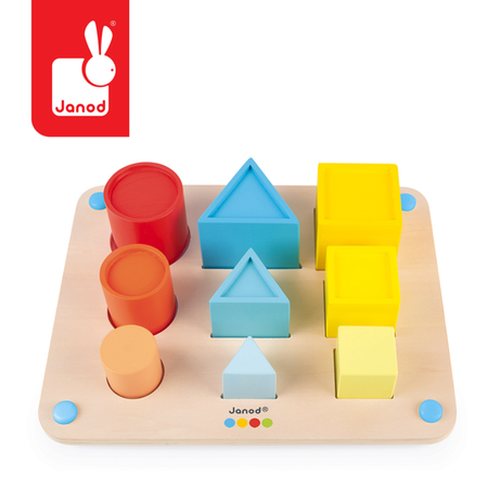 Drewniana układanka Objętości Essentiel, Janod