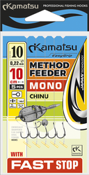 PRZYPON METHOD FEEDER MONO CHINU 6 BLNO/10cm/0,28mm FAST STOP K-007 OP.5 SZT KAMATSU KONGER 504023306