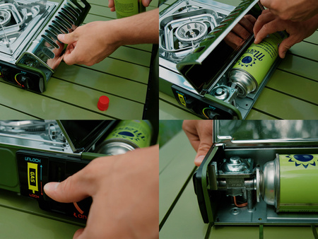 Kuchenka gazowa Delphin INOXIA 2000W Delphin (101005853)