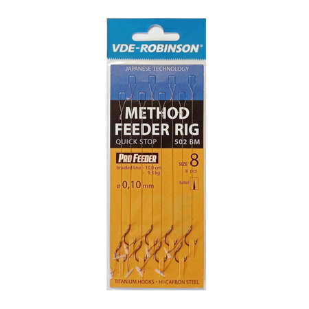 Przypon plecionka VDE-R quick stop MF 502BM rozm. 6, śr. 0,120mm VDR Team 01-V-B502BM-06Q