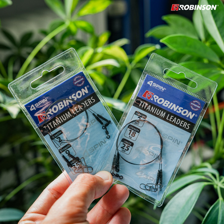 Przypon tytanowy Robinson 25cm/18kg 2szt Robinson 80-PT-18-25