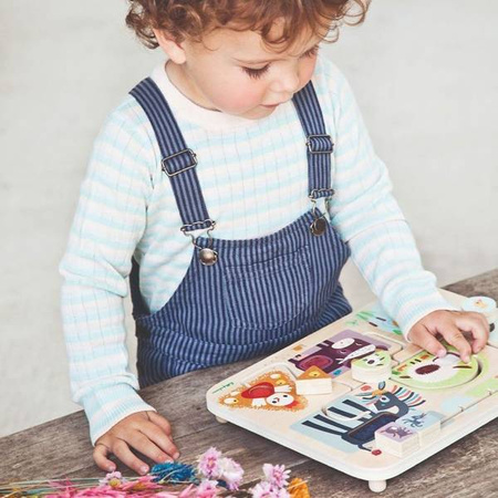 LILLIPUTIENS Drewniany labirynt sensoryczny Farma 18 m+