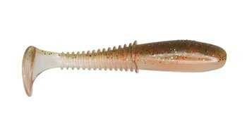 Ripper  Invader PRO - COFFEE CREAM 4"/10cm 3szt./bag CLEAR/MOT.OIL red/green  glitter     DRAGON CHE-IV40D-20-790