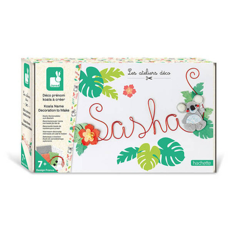 Zestaw kreatywny Dekoracja z imieniem Koala 7+, Janod