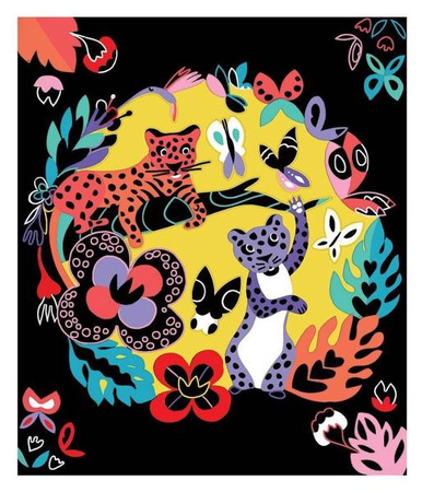 Zestaw kreatywny Do zdrapywania Zwierzęta świata 5+, Janod