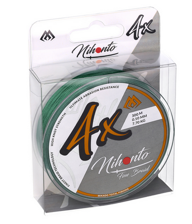 PLECIONKA - NIHONTO FINE BRAID - 0.06mm/3.25kg/300m - ZIELONA - op.1szp. MIKADO Z20G-006
