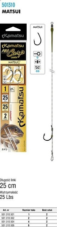 PRZYPONY KARPIOWE KAMATSU PRO CARP MATSUI 6BLN/25cm KAMATSU 501310306