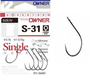 (R) HACZYKI DO CZEBURASZKI I GUM Z DUŻYM OCZKIEM ROZMIAR 2 OWNER 51650 S-31, 1X5SZT JAXON HO-5165002