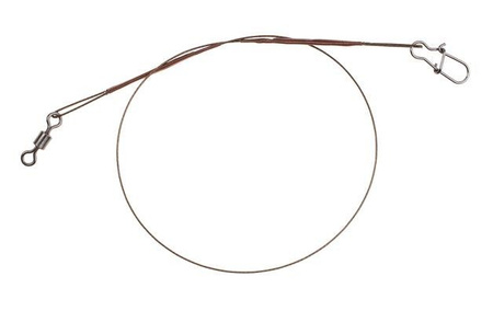 PRZYPON STALOWY Z KR. I AGR. 15/20/25cm - 10 kg - op.30 szt (BROWN) MIKADO ZG11-015-30