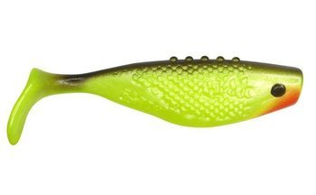 V-LURES Fatty 4"/10cm 3szt./bag YELLOW FLUO/BLACK  red    DRAGON CHE-FT40S-40-140