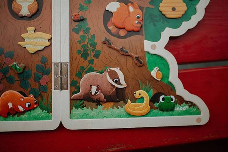 Układanka drewniana magnetyczna z 30 magnesami Drzewo, Janod