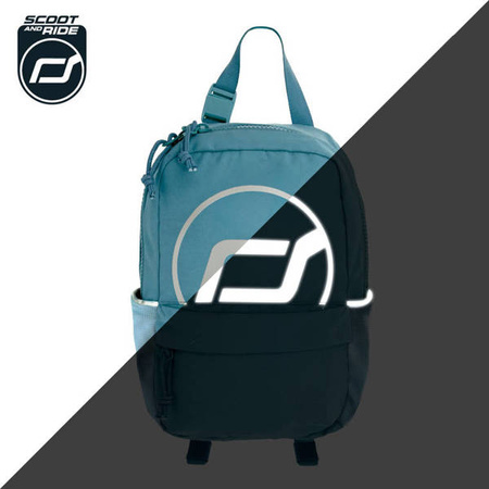 SCOOTANDRIDE Plecak na hulajnogę dla dzieci 1-5 lat, 9l, Steel