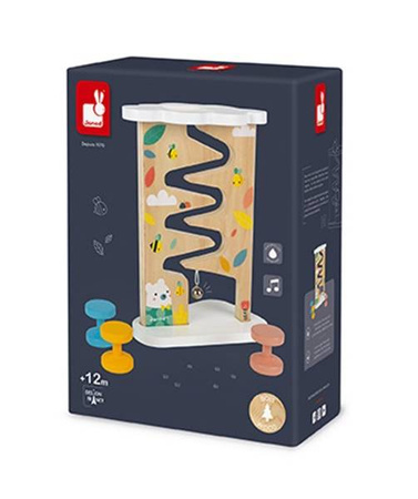 Tor zjeżdżalnia z dzwoneczkiem drewniany Pure, Janod