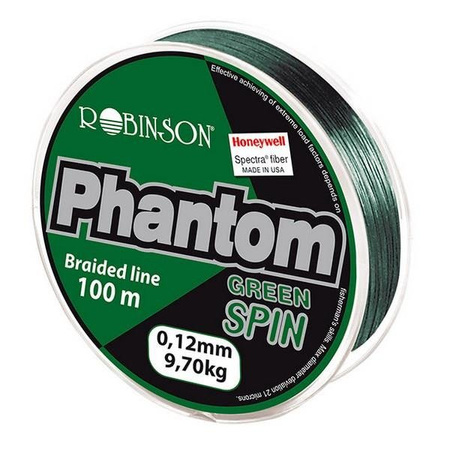 Plecionka Phantom Green Spin 0.06mm, 100m, zielona Robinson 56-PT-006
