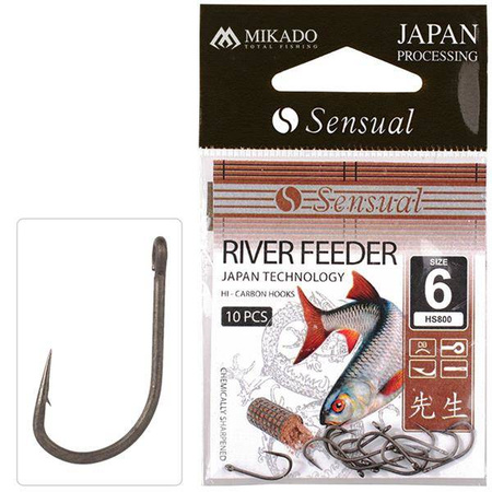 HACZYK SENSUAL - RIVER FEEDER Nr 12 DB - torebka 10szt. MIKADO HS800-12DB
