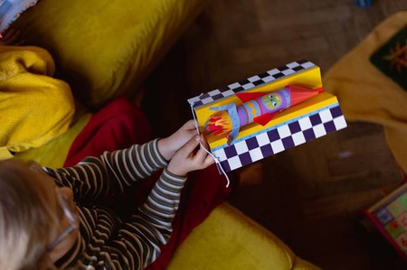 Zestaw kreatywny Papierowe rakiety z wyrzutnią 7+, Janod