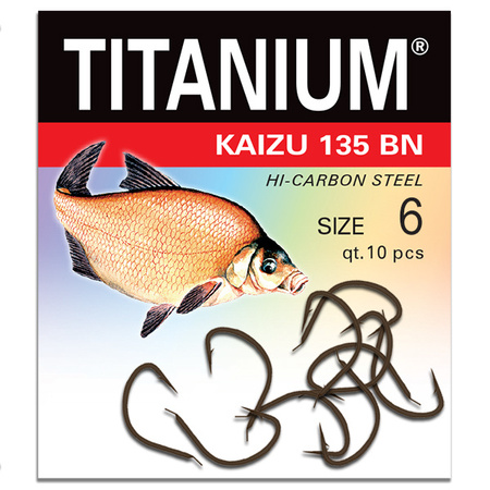 Haczyk Titanium KAIZU (10 szt.), rozm. 6 Robinson 02-P-135BN-06