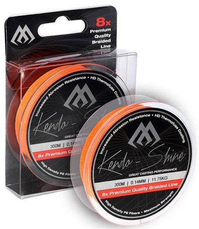 PLECIONKA KENDO SHINE ORANGE 0.14mm\11.75kg\300m - op. 1szp. MIKADO ZKS00O-300-014