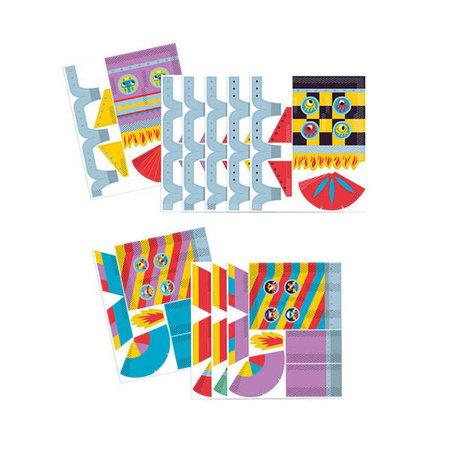 Zestaw kreatywny Papierowe rakiety z wyrzutnią 7+, Janod