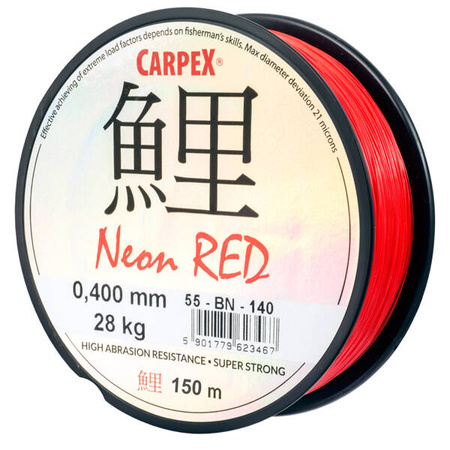 Żyłka Carpex Neon Red, 0.28mm, 150m Carpex 55-BN-128