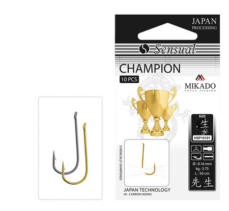 HACZYK SENSUAL - CHAMPION Nr 8 NI / 0.14mm / 70cm - torebka 10szt. MIKADO HSP10101-8N-14