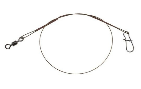 PRZYPON STALOWY Z KR. I AGR. 15cm / 10 kg - op.20 szt (BROWN) MIKADO ZG11-031
