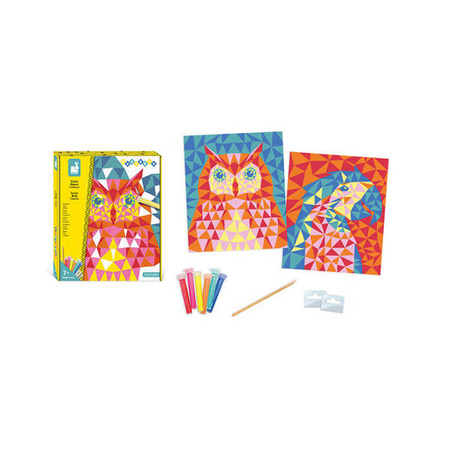 Zestaw kreatywny Piasek Ptaki Misterix 7+, Janod