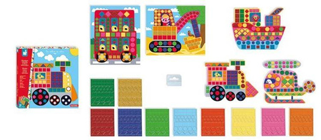 Zestaw kreatywny Mozaika Pojazdy 3+, Janod