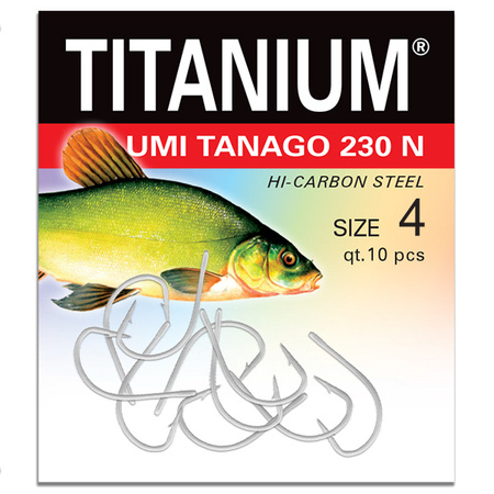 Haczyk Titanium UMI TANAGO (10 szt.), rozm. 4 Robinson 02-P-230N-04