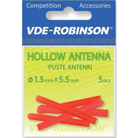Antenki do spławików 2,0x5,5mm, czerwone, 5szt. VDR Team 67-A0-A13R