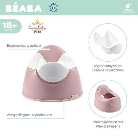 Beaba Nocnik z wyjmowanym wkładem Old Pink