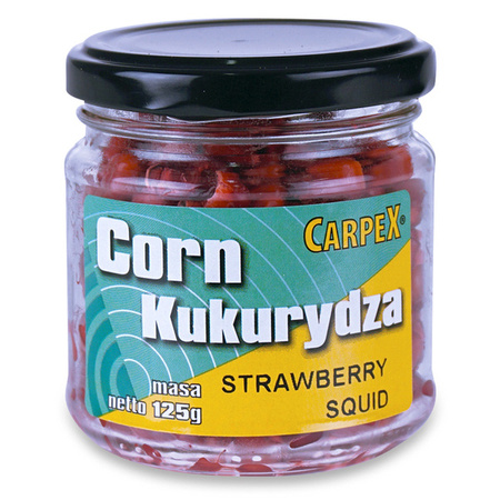 Kukurydza haczykowa Carpex - Strawberry - Squid, 125g Carpex 64-CC-SSQ