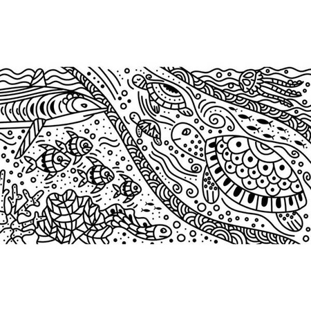 Zestaw kreatywny Magiczne kolorowanki wodne Ocean 7+, Janod