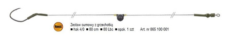 ZESTAW SUMOWY Z GRZECHOTKĄ, 4/0/80cm/80lbs OP.1SZT KONGER 865100001