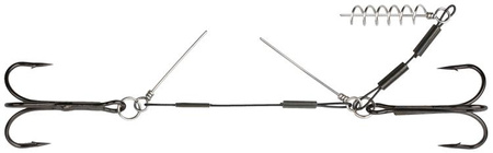 DOZBROJKA STALOWA JAWS Z PINAMI 4+6 cm x 24 kg \ kotw.: 1/0 - op.1szt MIKADO HDJ01-6-24